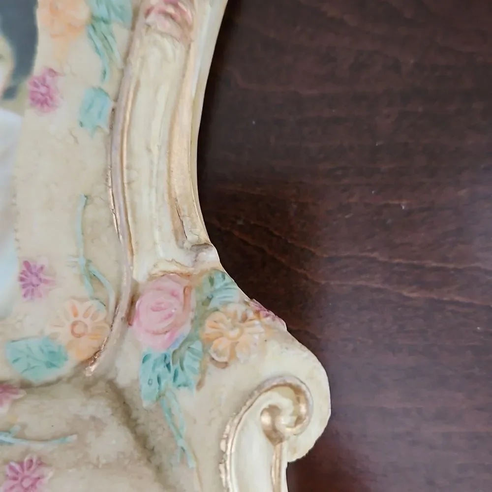 Vintage Ceramic Floral Sofa Photo Frame